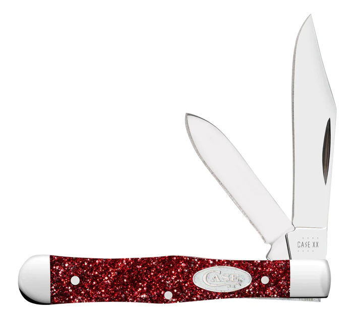 Case Knife Ruby Red Stardust Kirinite Small Swell Center Jack #C67002 Case Knife Ruby Red Stardust Kirinite Small Swell Center Jack #C67002