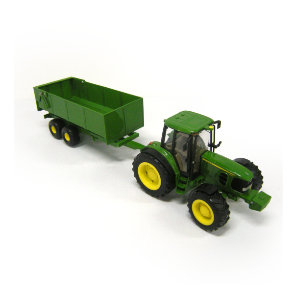 Ertl Big Farm John Deere Tractor With Wagon #46077 Ertl Big Farm John Deere Tractor With Wagon #46077