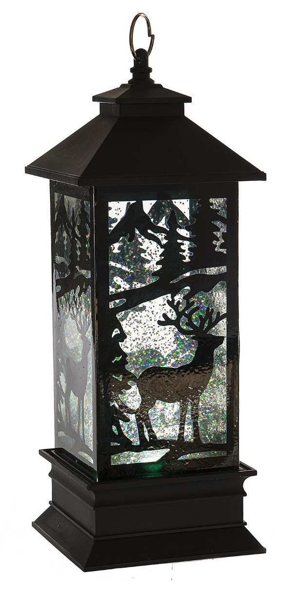 Ganz Lighted LED Shimmer Deer Candle Lantern #129228 Ganz Lighted LED Shimmer Deer Candle Lantern #129228