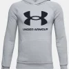 UA Boys' Rival Fleece Big Logo Hoodie