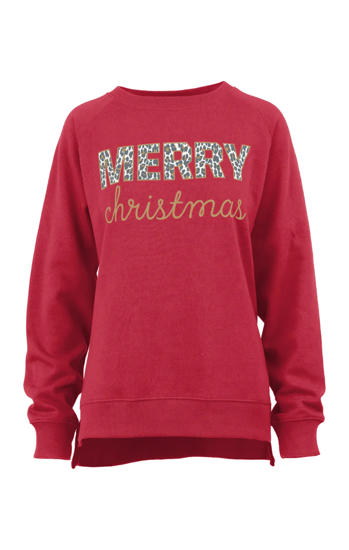 Royce Merry Christmas Cheetah Printed Cozy Fleece Royce Merry Christmas Cheetah Printed Cozy Fleece