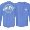 Old Row Circle Logo Long Sleeve Pocket Tee (Flo Blue) #WROW-2315