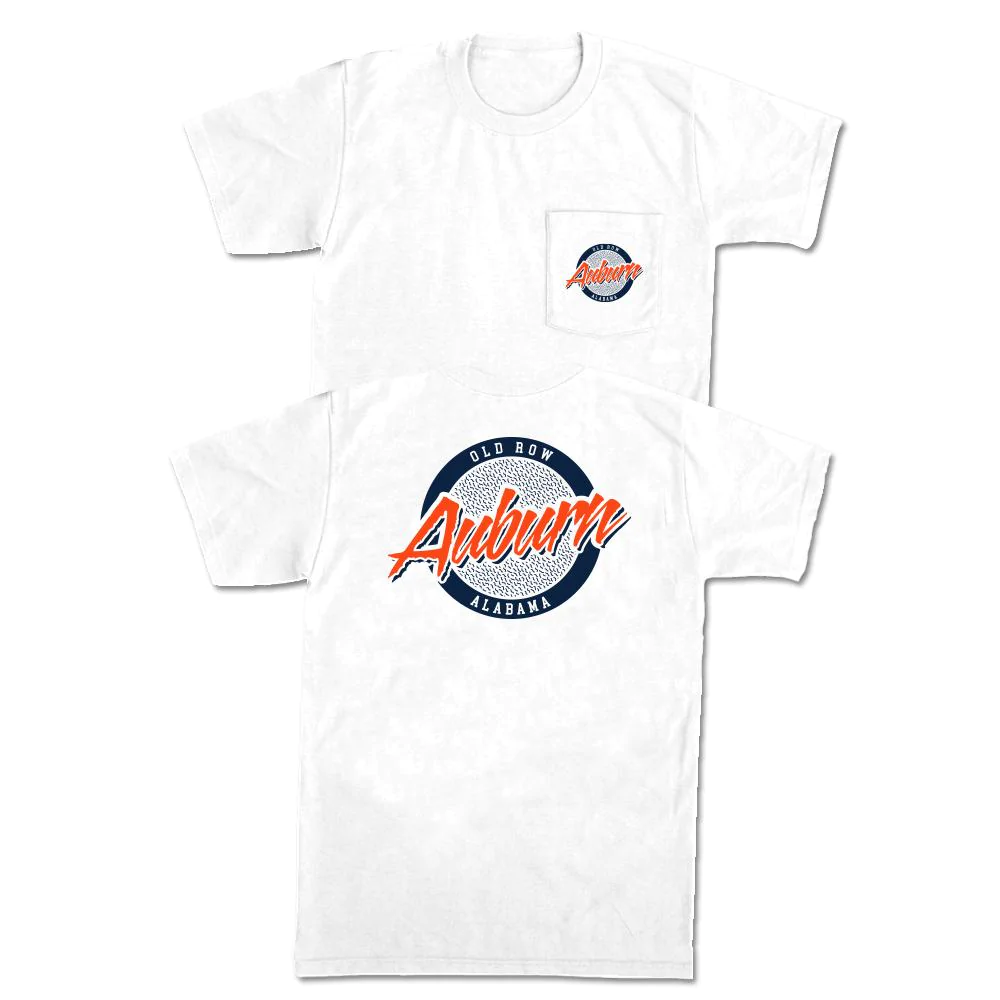 Old Row Auburn Circle Logo Pocket Tee #WROW-803 Old Row Auburn Circle Logo Pocket Tee #WROW-803