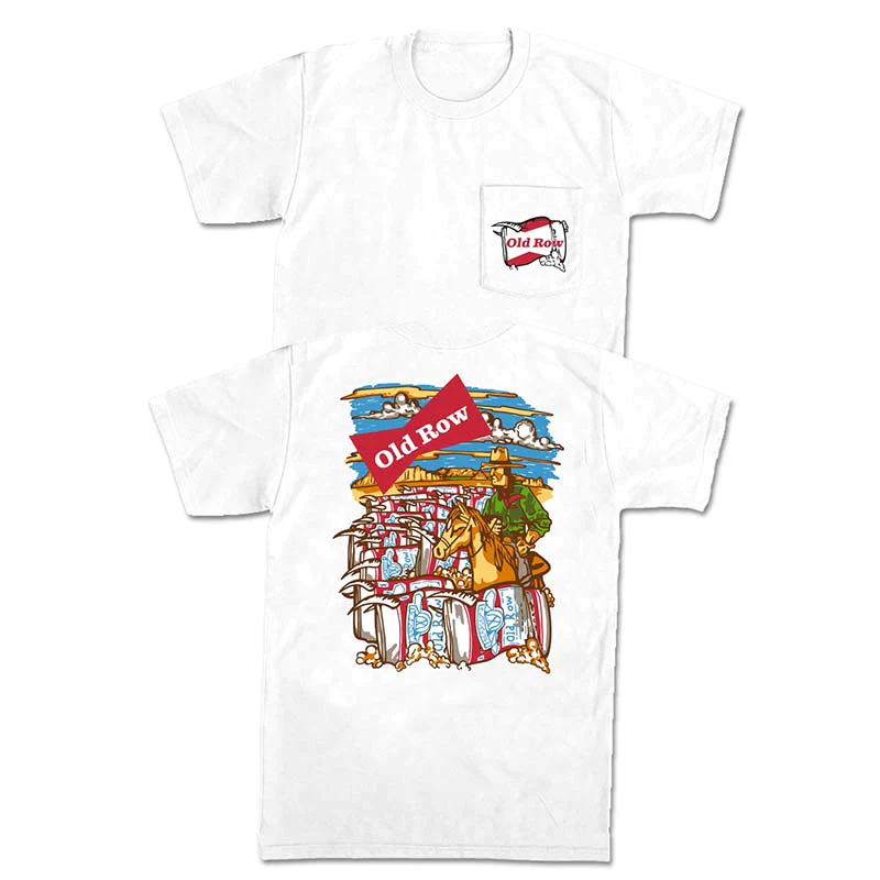 Old Row Herding Beer Pocket Tee #WROW-2556 Old Row Herding Beer Pocket Tee #WROW-2556