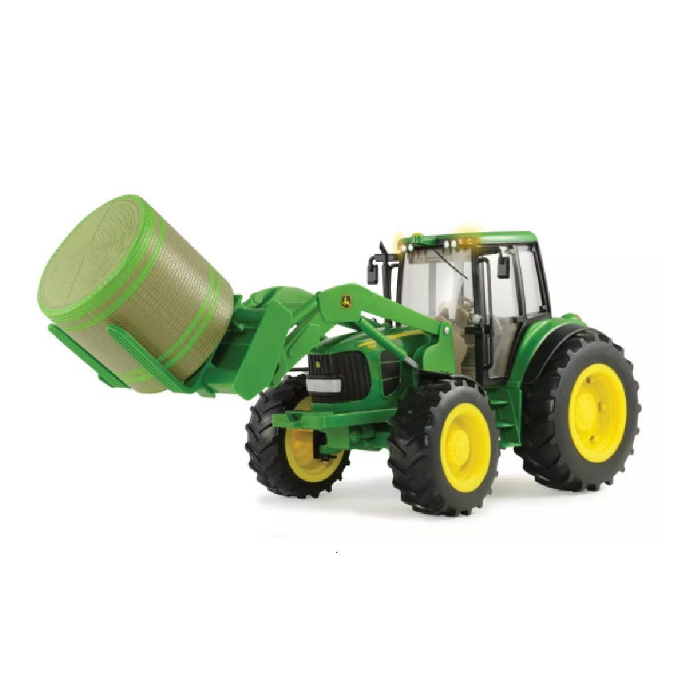 Tomy 1:16 Big Farm John Deere With Bale Loader And Bale Tomy 1:16 Big Farm John Deere With Bale Loader And Bale