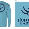 Hunt to Harvest Long Sleeve Distressed Circle Marine Blue