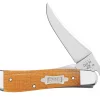 Case Knife Natural Canvas Micarta RussLock #23692
