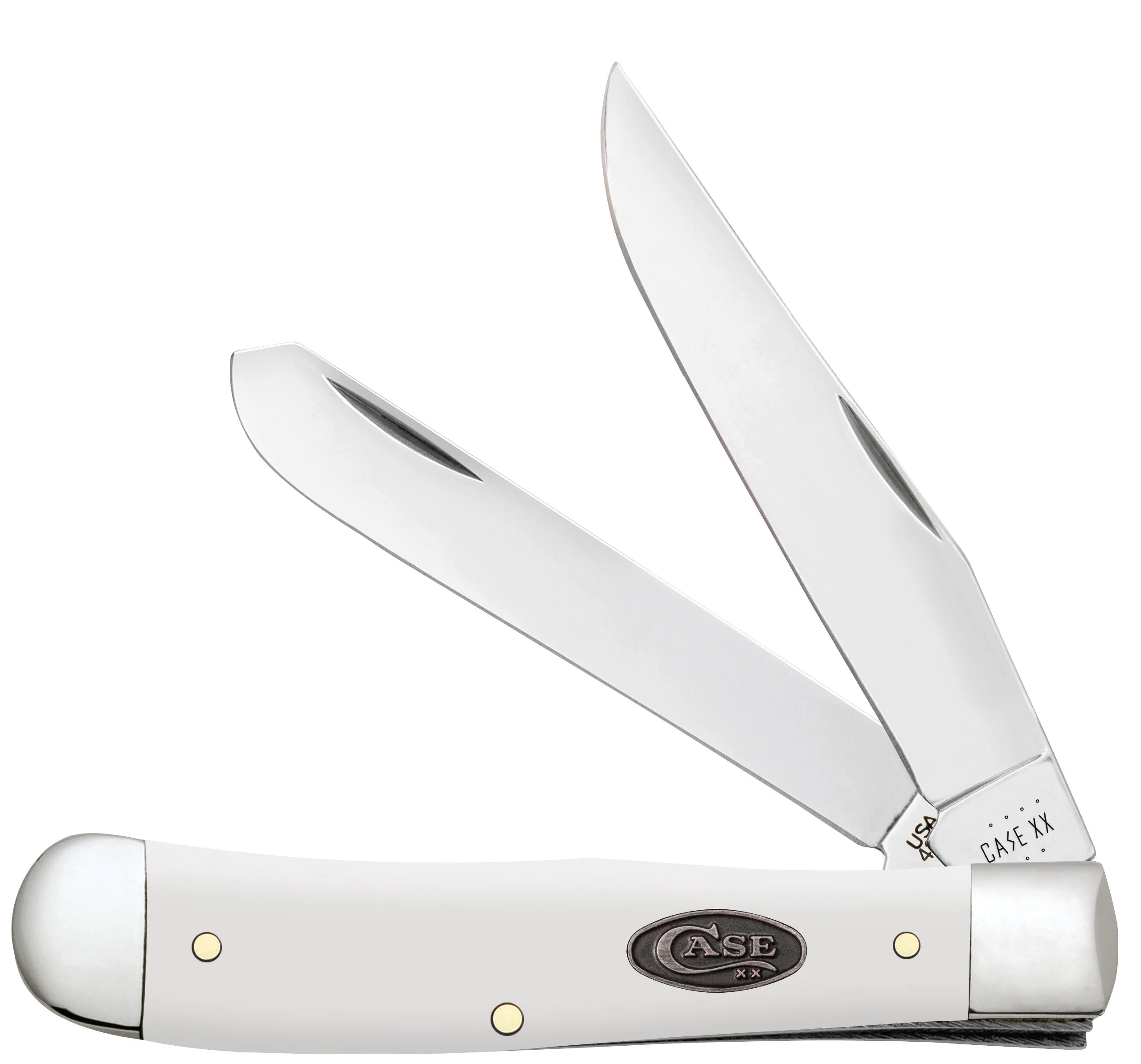 Case Knife White Synthetic Trapper #C63960 Case Knife White Synthetic Trapper #C63960
