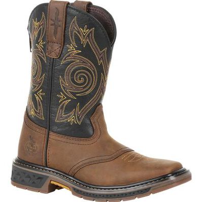 Georgia Boot Carbo-Tec LT Little Kids Pull-On Saddle Boot #GB00343C Georgia Boot Carbo-Tec LT Little Kids Pull-On Saddle Boot #GB00343C
