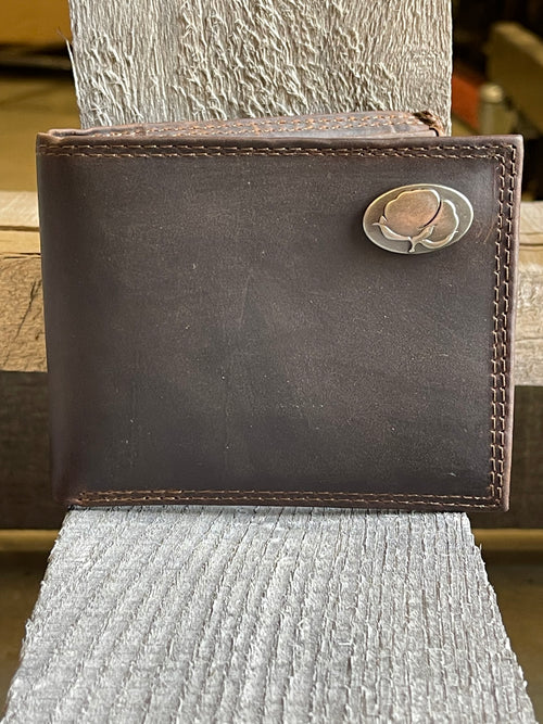 Zep-Pro Cotton Crazy Horse Genuine Leather Bifold Wallet #IWT1-COTTON-CR Zep-Pro Cotton Crazy Horse Genuine Leather Bifold Wallet #IWT1-COTTON-CR