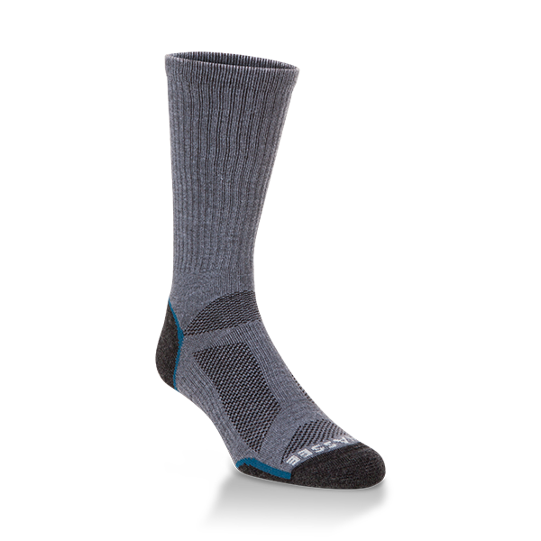 Hiwassee Light Weight Tech Crew Socks - Large - Charcoal Blue #H4014 Hiwassee Light Weight Tech Crew Socks - Large - Charcoal Blue #H4014