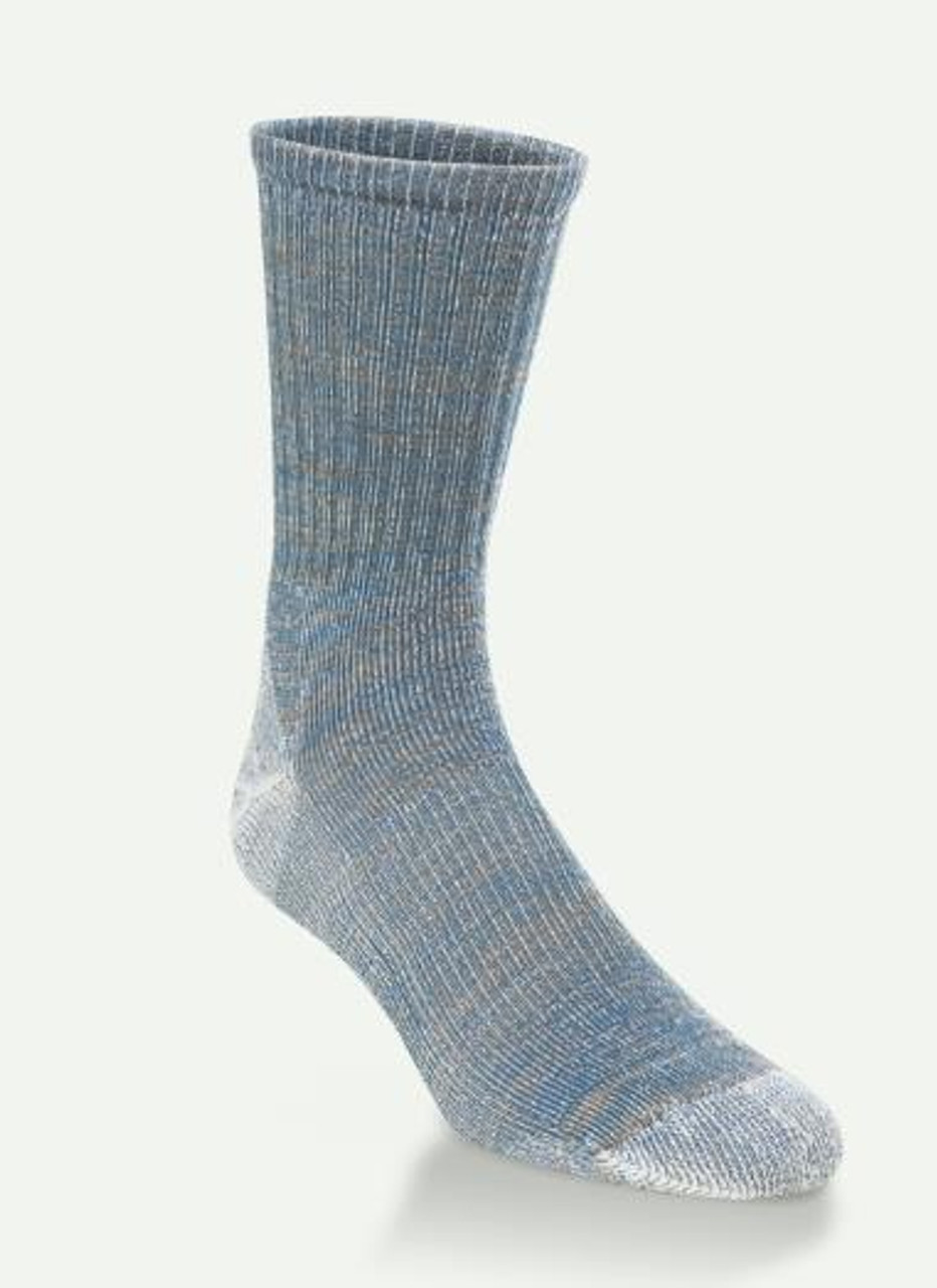 Hiwassee Men's Large Weight Outdoor Tech Socks - Denim-Coyote #H1012 Hiwassee Men's Large Weight Outdoor Tech Socks - Denim/Coyote #H1012