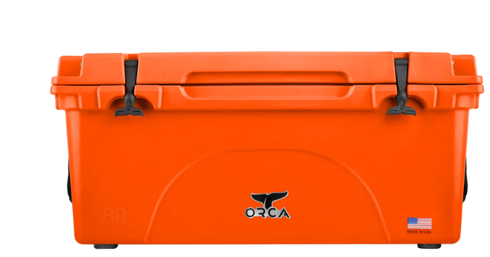 BLAZE ORANGE ORCA 80 Quart Cooler - Blaze Orange #ORCBZO080