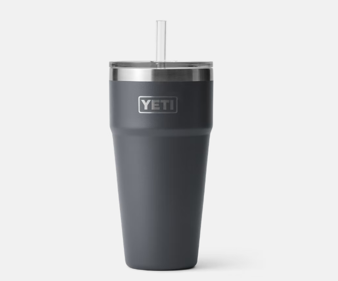CHARCOAL Yeti Rambler 26 Oz. Stackable Cup W/ Lid - Charcoal #21071501189