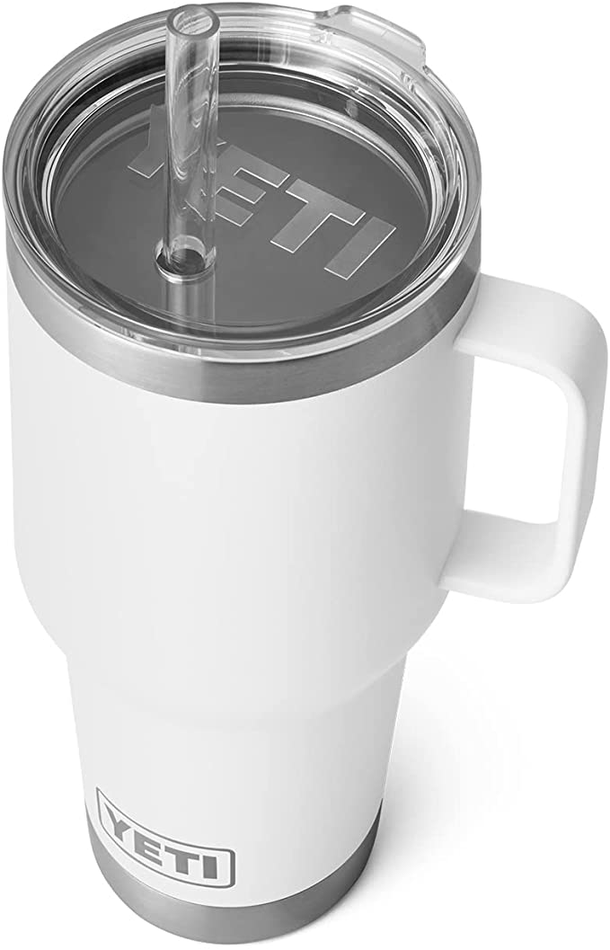 Yeti Rambler 35 oz. Mug W/ Straw Lid - White #21071501812 Yeti Rambler 35 oz. Mug W/ Straw Lid - White #21071501812