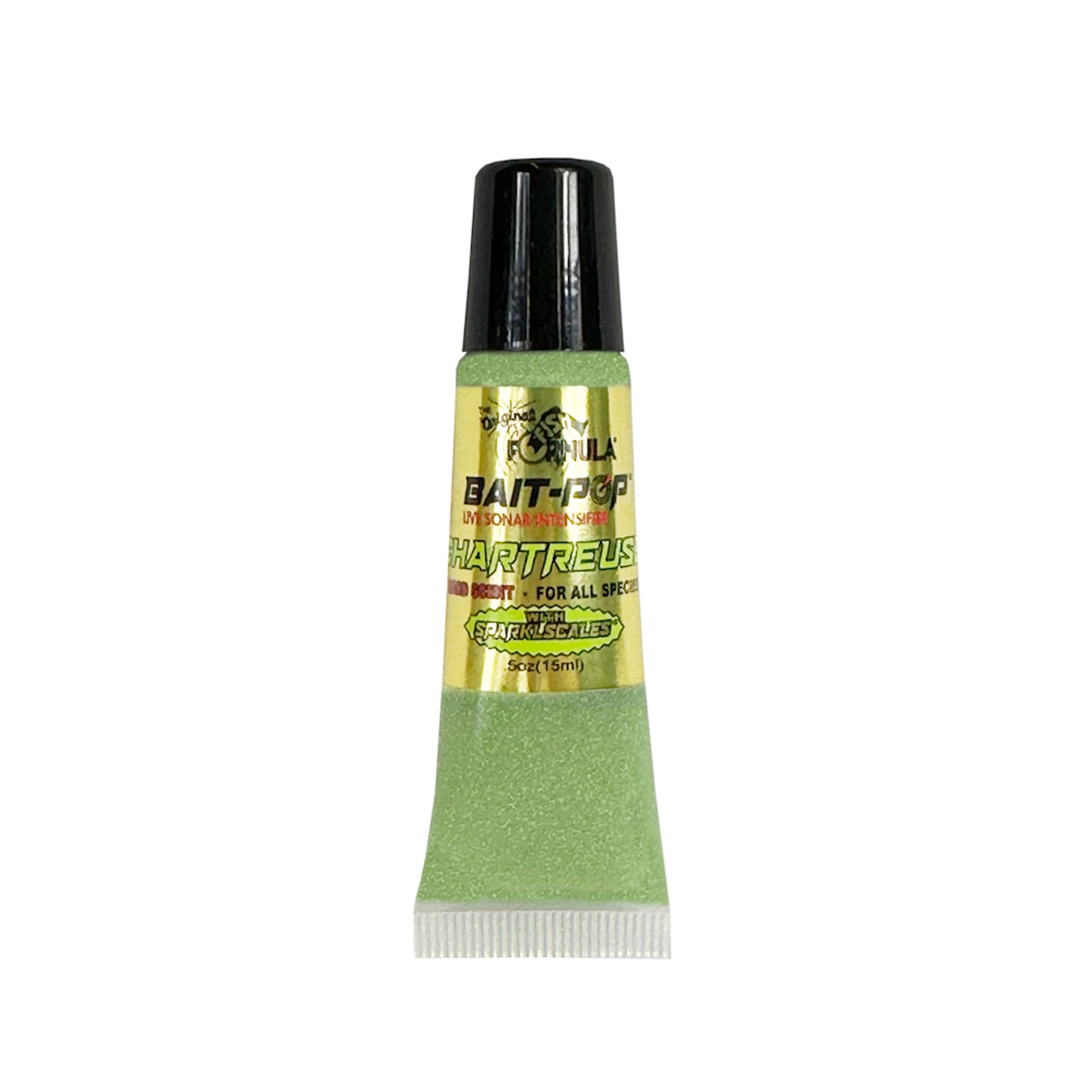 Bait Pop Chartreuse - Live Sonar Intensifier Scented Sparklscales .5oz Tube #BPB-004 Bait Pop Chartreuse - Live Sonar Intensifier Scented Sparklscales .5oz Tube #BPB-004