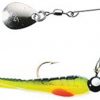 Betts Spin Split Tail Lure 1/32 - Black Stripe/Chartreuse/Orange #021ST-29N