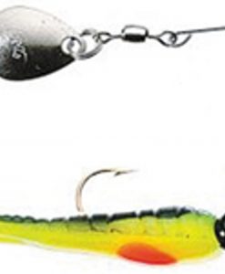 Betts Spin Split Tail Lure 1/32 - Black Stripe/Chartreuse/Orange #021ST-29N