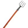B’n’M 4‑Prong Handled Frog Gig with 7′ Bamboo Handle