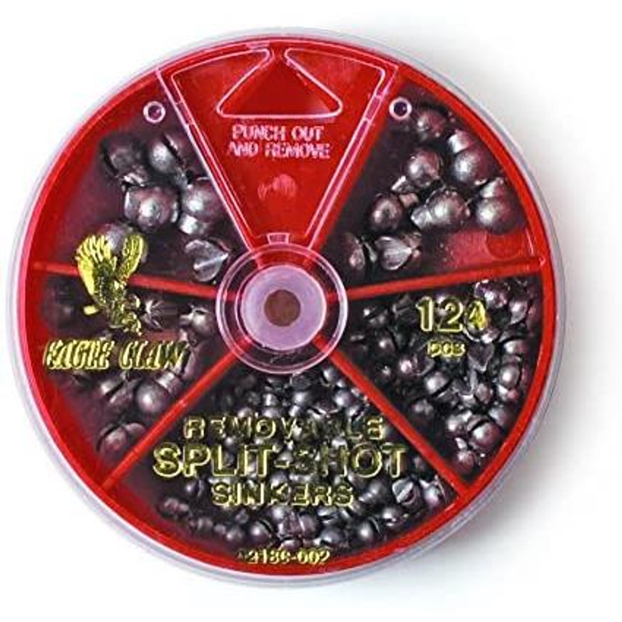 Eagle Claw Tackle 7 Split-Shot Sinkers #756013 Eagle Claw Tackle 7 Split-Shot Sinkers #756013