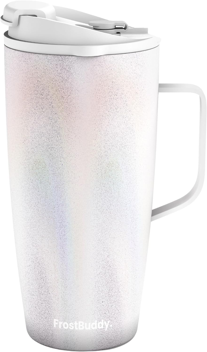 Frost Buddy Joe Buddy 20 Oz - White Glitter #810095263248 Frost Buddy Joe Buddy 20 Oz - White Glitter #810095263248