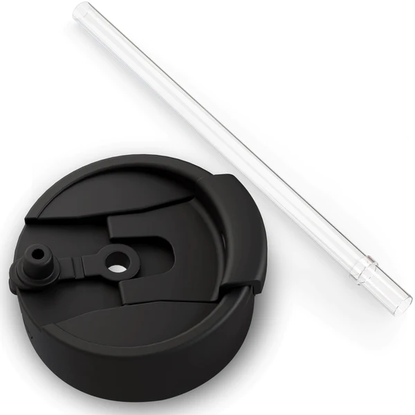 Frost Buddy Universal Buddy 2.0 Drinking Lid With Straw - Black #810095261794 Frost Buddy Universal Buddy 2.0 Drinking Lid With Straw - Black #810095261794