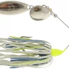 Humdinger Spinner Bait 1/4oz Blue, Chartreuse & White - Colorado/Willow Nickel #104-E