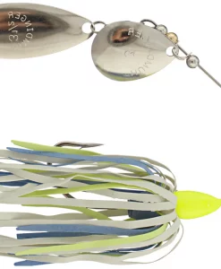 Humdinger Spinner Bait 1/4oz Blue, Chartreuse & White - Colorado/Willow Nickel #104-E