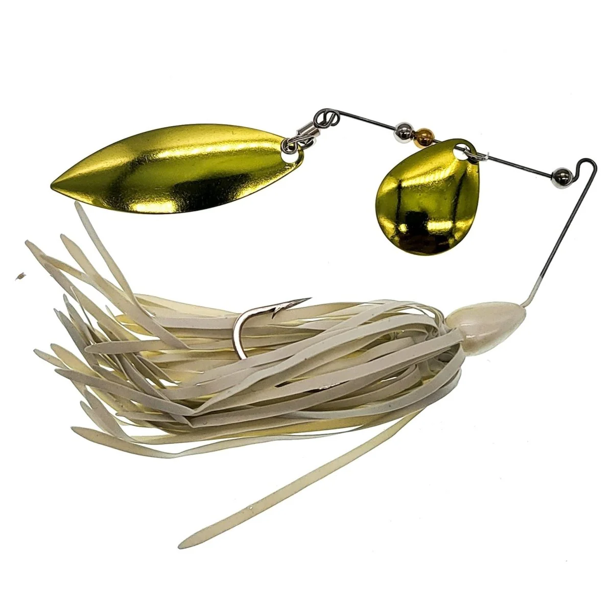 Humdinger Spinner Bait 1/4oz Gold Colorado/Willow White #02-C Humdinger Spinner Bait 1/4oz Gold Colorado/Willow White #02-C
