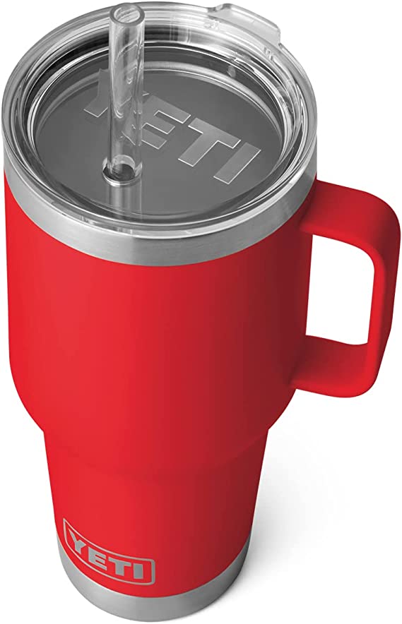 Yeti Rambler 35 Oz. Mug W/ Straw Lid - Rescue Red #21071501895 Yeti Rambler 35 Oz. Mug W/ Straw Lid - Rescue Red #21071501895