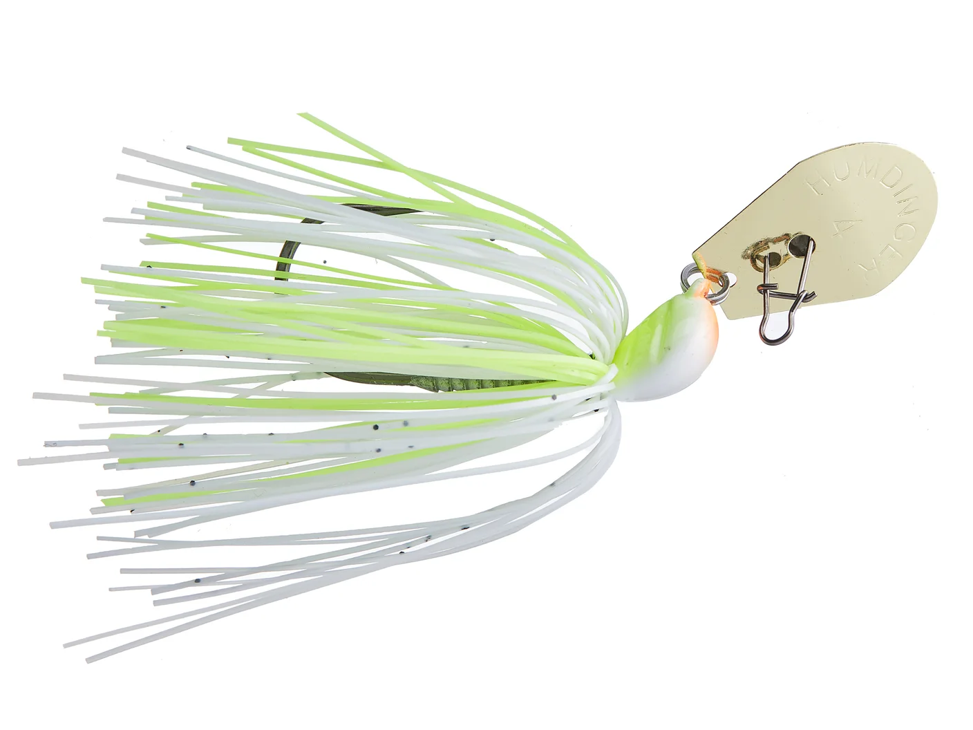 Humdinger Zig-Zag Gold Bladed Swim Jig 3/8oz - Chartreuse & White #HZZ38G-A Humdinger Zig-Zag Gold Bladed Swim Jig 3/8oz - Chartreuse & White #HZZ38G-A
