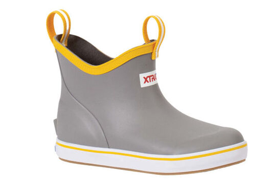 XTRATUF Big Kids' Ankle Deck Boot - Grey #XKAB107 XTRATUF Big Kids' Ankle Deck Boot - Grey #XKAB107