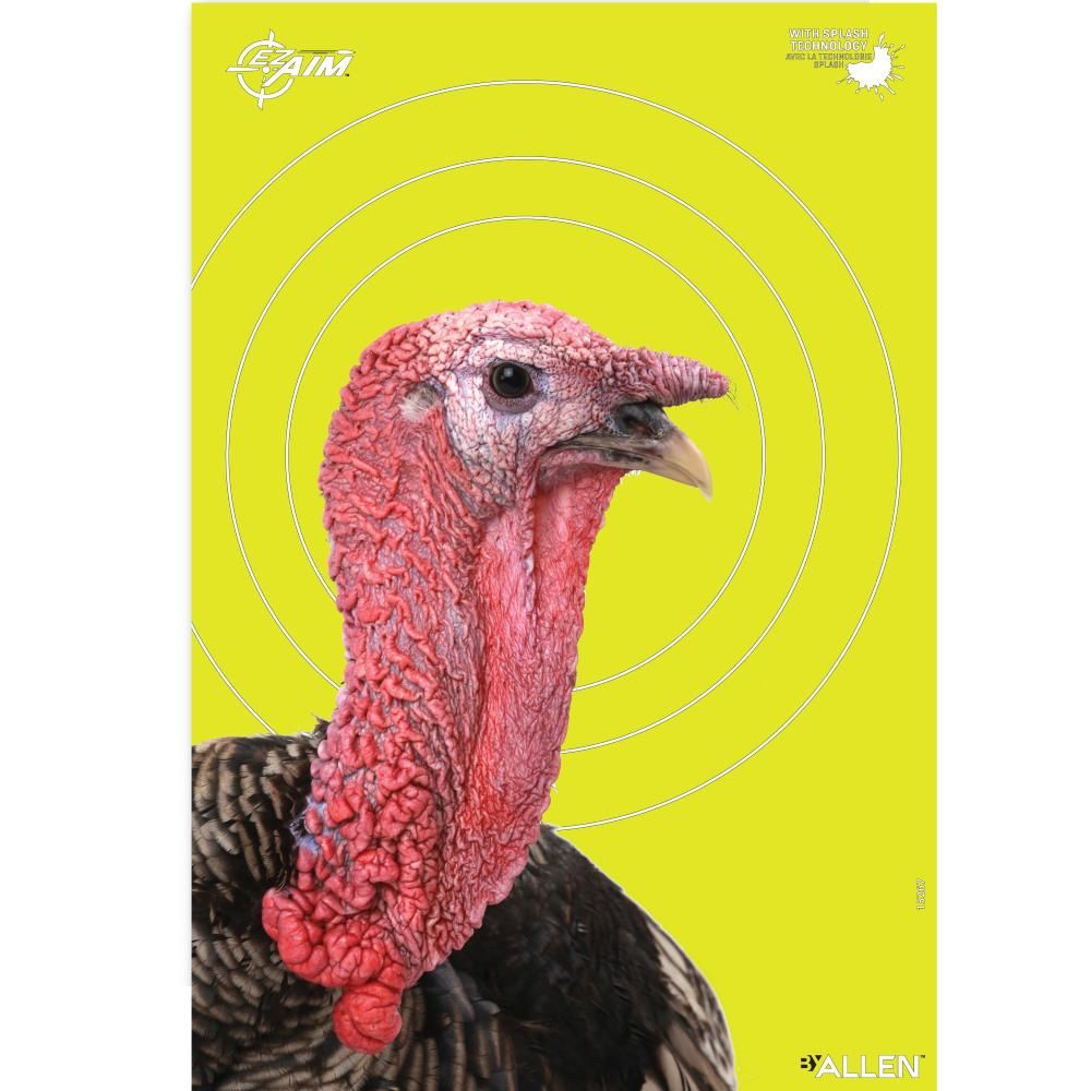 Allen EZ Aim Splash Reactive Paper Turkey Target 8 Pk. 12X18 #15267 Allen EZ Aim Splash Reactive Paper Turkey Target 8 Pk. 12X18 #15267
