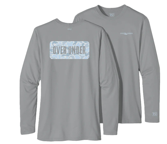 Over Under L/S Tidal Tech Water Camo Badge #2471 Over Under L/S Tidal Tech Water Camo Badge #2471