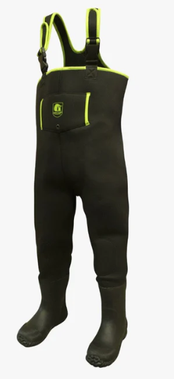 LIME Gator Waders Youth Neoprene Waders - Lime #YSWBL