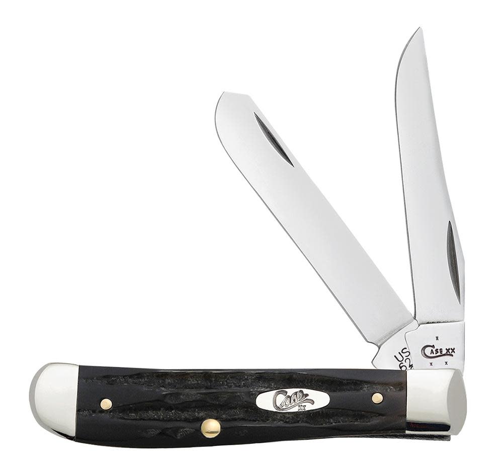 Case Knife Jigged Buffalo Horn Mini Trapper #65016 Case Knife Jigged Buffalo Horn Mini Trapper #65016