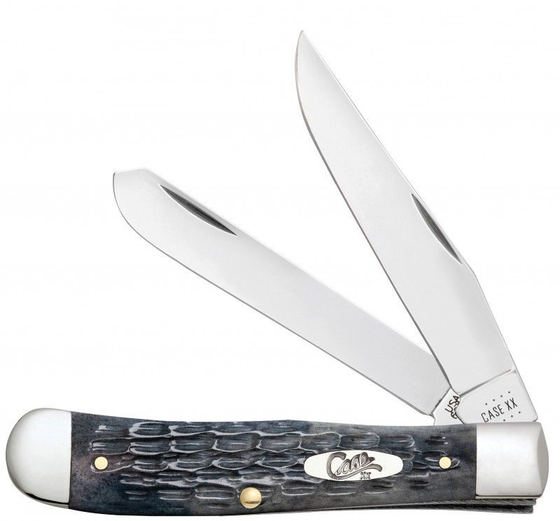 Case Knife Crandall Jig Gray Bone Trapper #58410 Case Knife Crandall Jig Gray Bone Trapper #58410