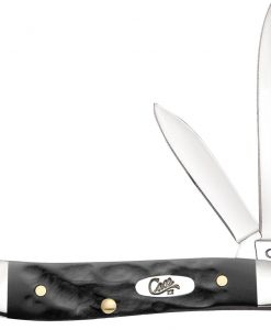 Case Knife Jigged Rough Black Synthetic Peanut #18225
