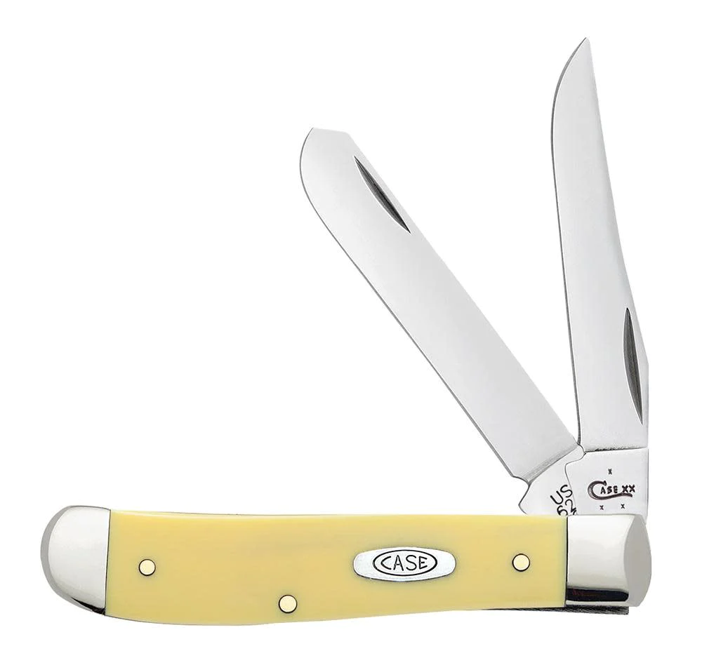 Case Knife Yellow Synthetic Mini Trapper #81095 Case Knife Yellow Synthetic Mini Trapper #81095