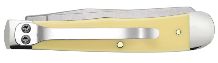 Case Knife Yellow Synthetic Trapper With Clip #C81091 Case Knife Yellow Synthetic Trapper With Clip #C81091