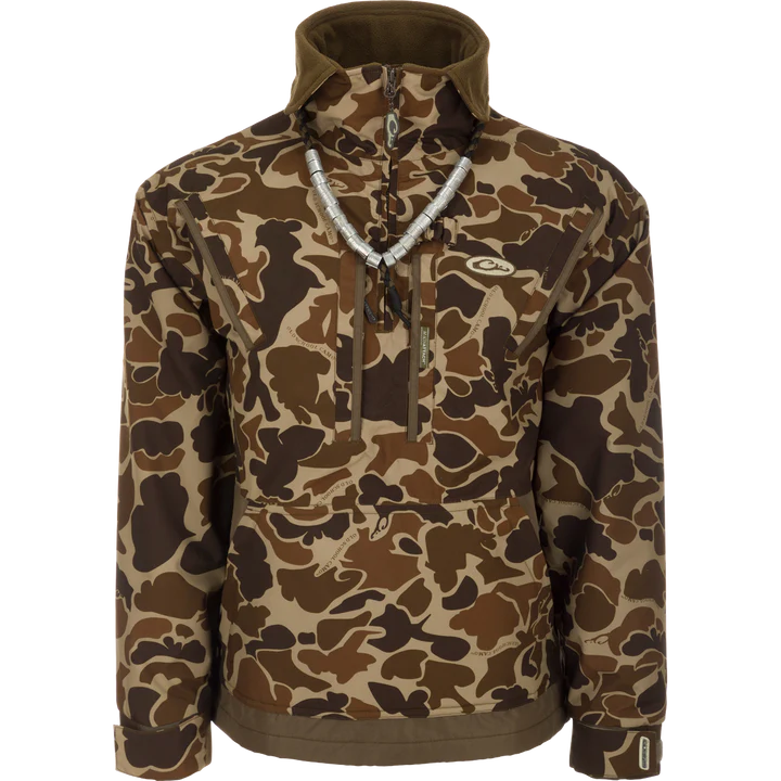 Drake Men's MST Waterproof Fleece-Lined 1-4 Zip Jacket #DW2252 Drake Men's MST Waterproof Fleece-Lined 1/4 Zip Jacket #DW2252