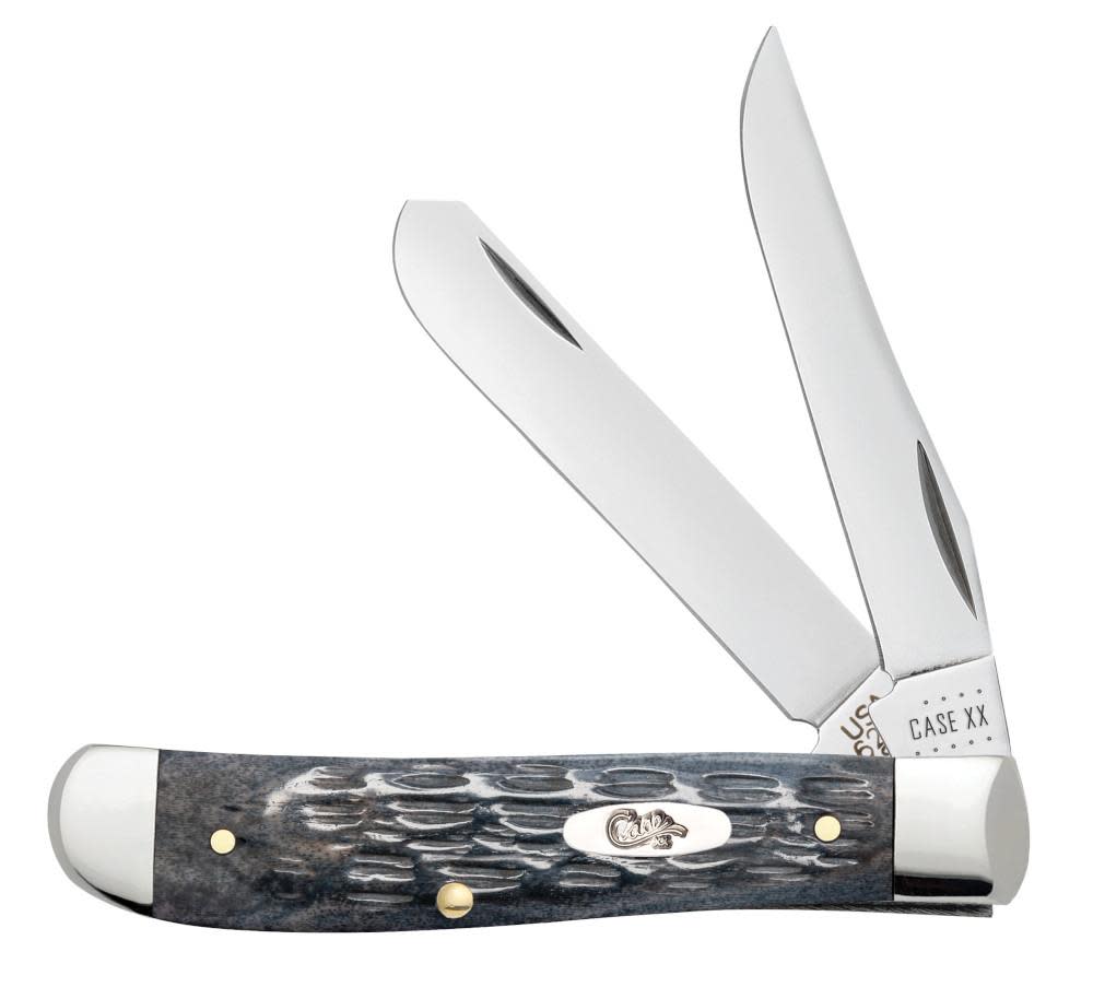 Case Knife Crandall Jig Gray Bone Mini Trapp #58414 Case Knife Crandall Jig Gray Bone Mini Trapp #58414