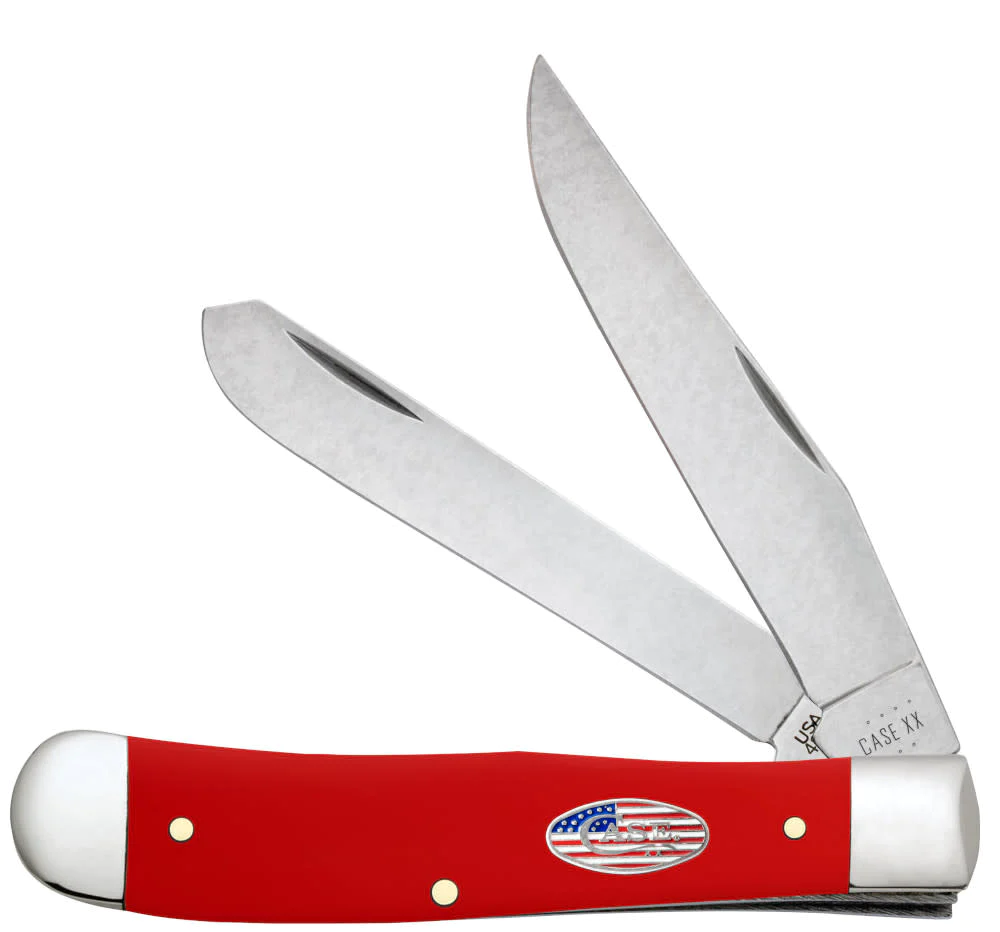 Case Knife American Workman Red Synthetic Trapper #73930 Case Knife American Workman Red Synthetic Trapper #73930