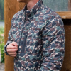 Burlebo Men's Puffer Jacket - Throwback Camo