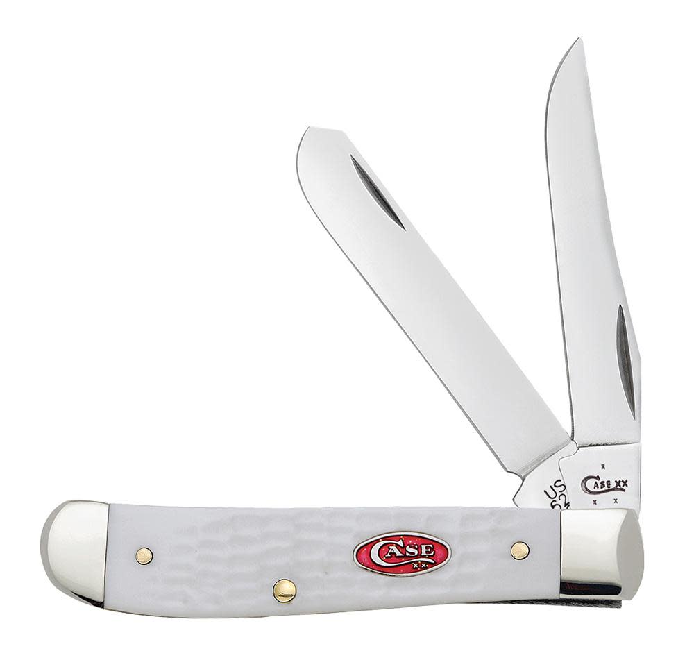 Case Knife Standard Jig White Synthetic Mini Trapper #60186 Case Knife Standard Jig White Synthetic Mini Trapper #60186