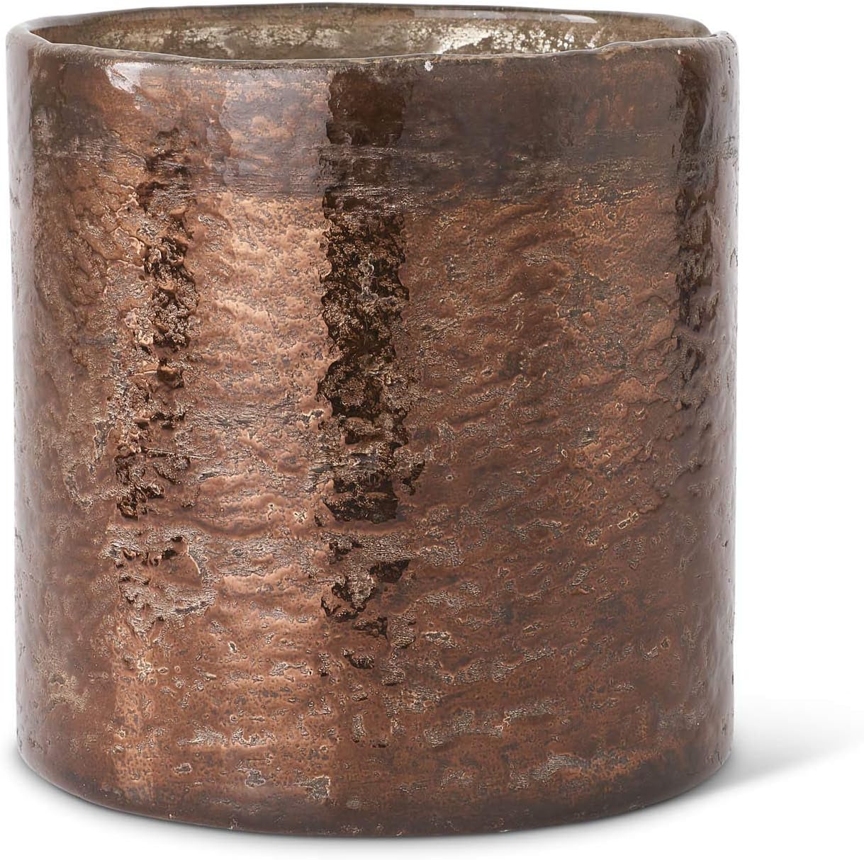 K & K Interiors 6' Antique Bronze Matte Glass Cylinder #16107B-SIBZ-3 K & K Interiors 6" Antique Bronze Matte Glass Cylinder #16107B-SIBZ-3