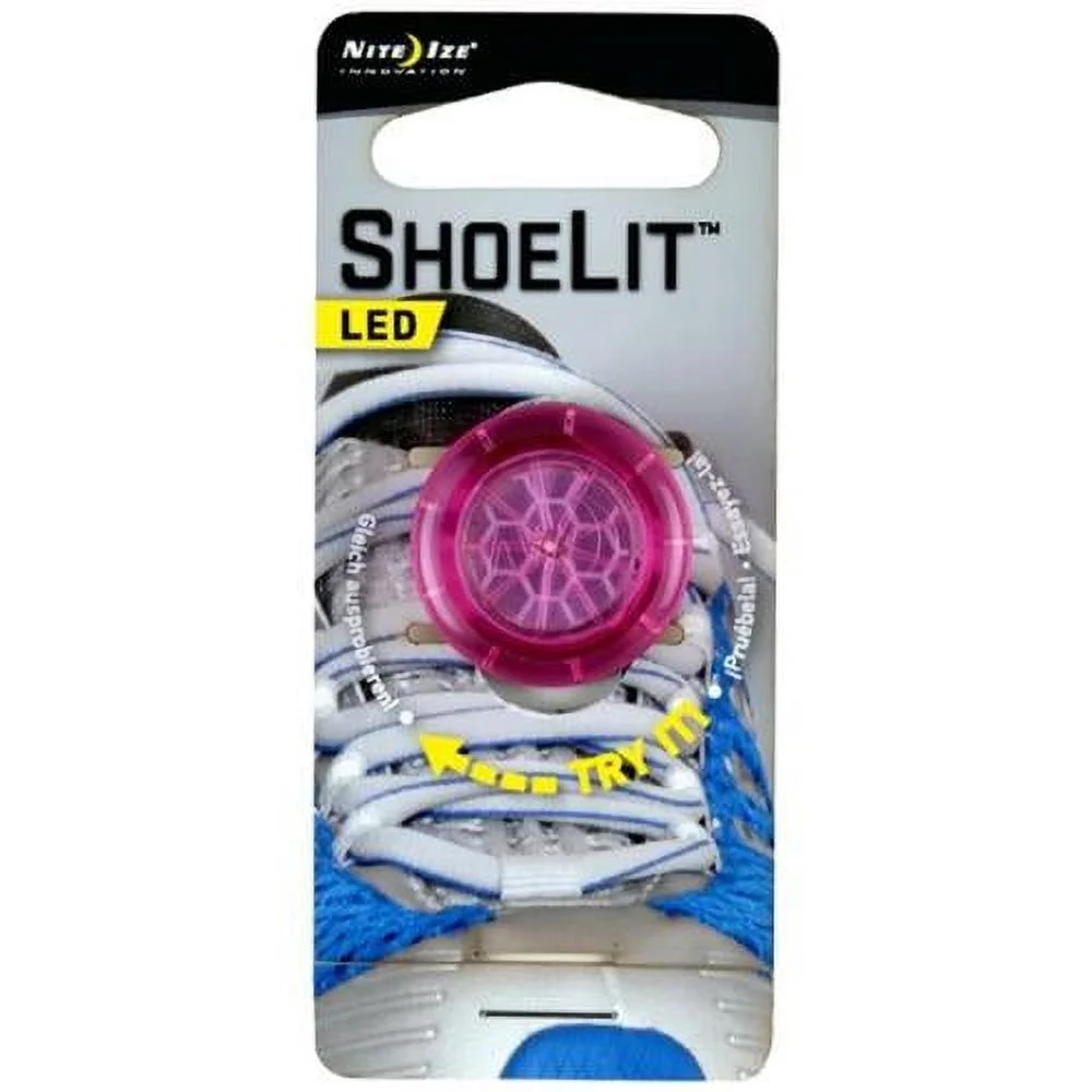 Nite Ize Shoe Light - White LED With Pink #NSTM3R3 Nite Ize Shoe Light - White LED With Pink #NSTM3R3