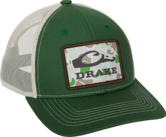 Drake Old School Patch 2.0 Mesh Back Cap #DH4126-DGO Drake Old School Patch 2.0 Mesh Back Cap #DH4126-DGO