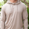 Burlebo Men's Performance Hoodie - Heather Khaki