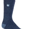 Heat Holders Men's Fieldfare Lite Twist Crew Sock - Navy #HH1M05188